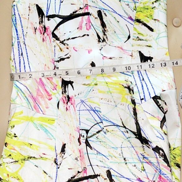 Milly Minis Paint Scribble Splatter Dress Size 14 - Picture 6 of 8